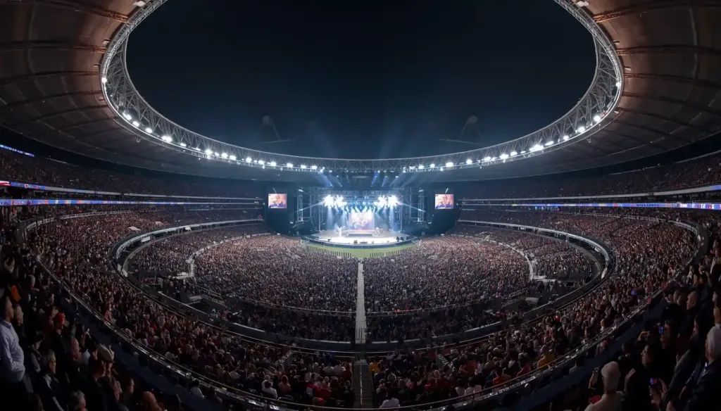 Estadio GNP Seguros lleno durante un concierto en la Ciudad de México

