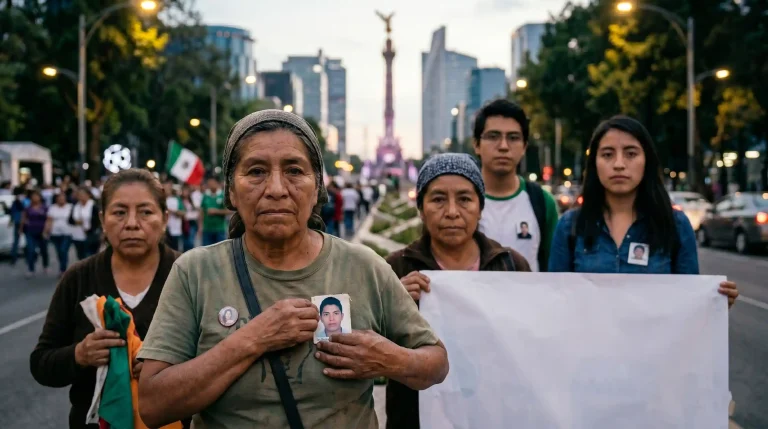 Integrantes de un colectivo de madres buscadoras durante una jornada de búsqueda en México