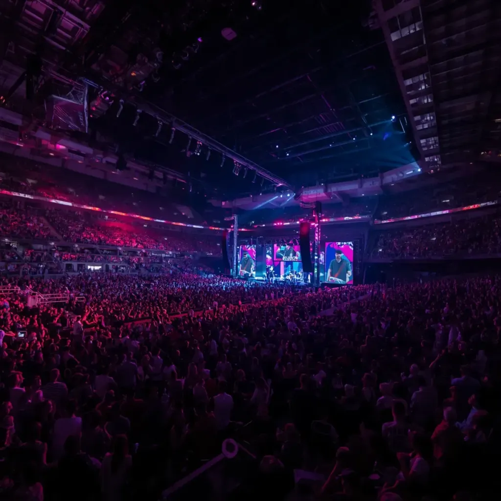Palacio de los Deportes lleno durante un concierto de Rosalía en CDMX