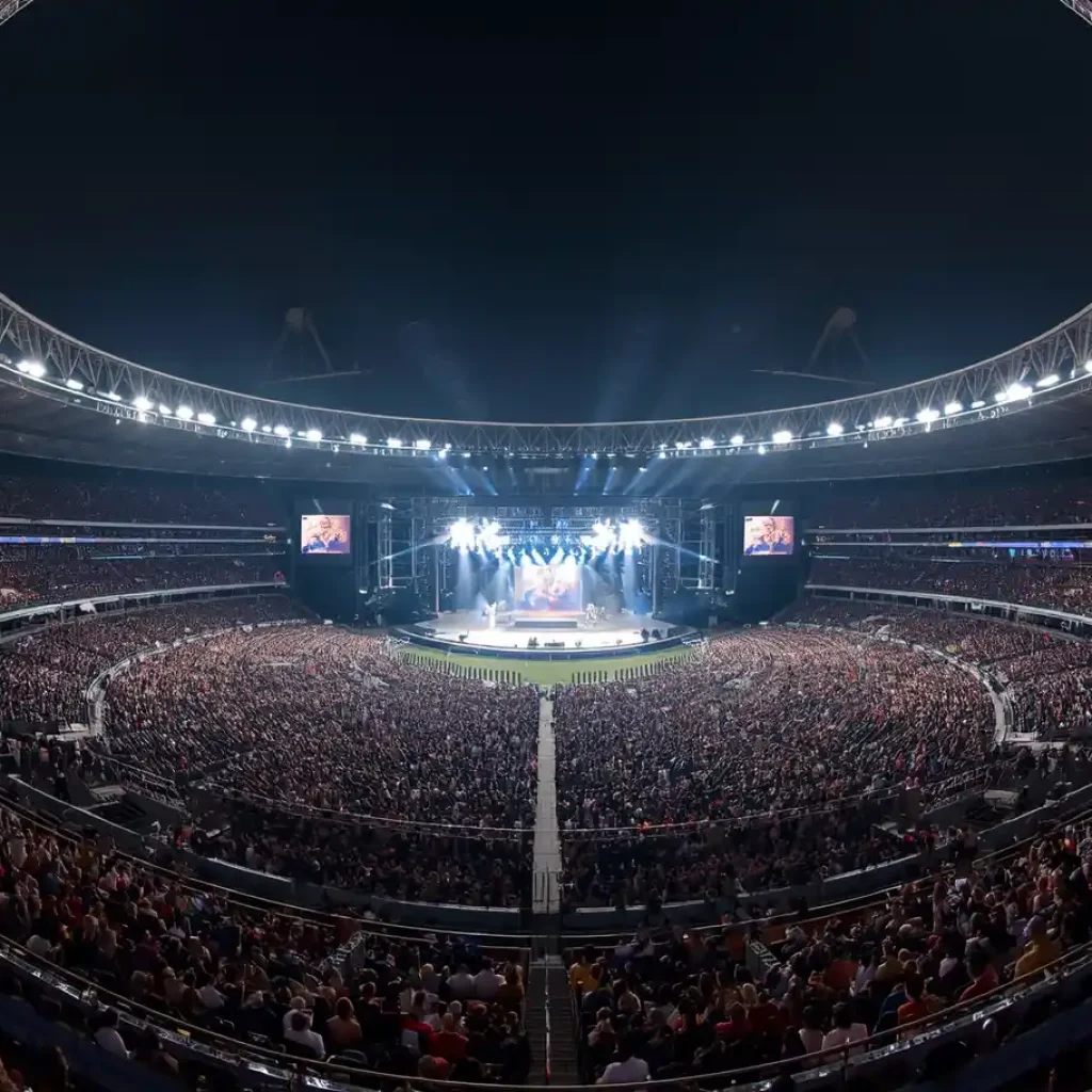 Estadio GNP Seguros lleno durante un concierto en la Ciudad de México

