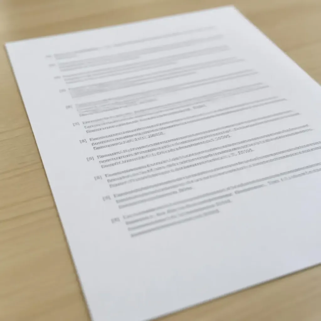 Lista de referencias con sangría francesa en formato APA