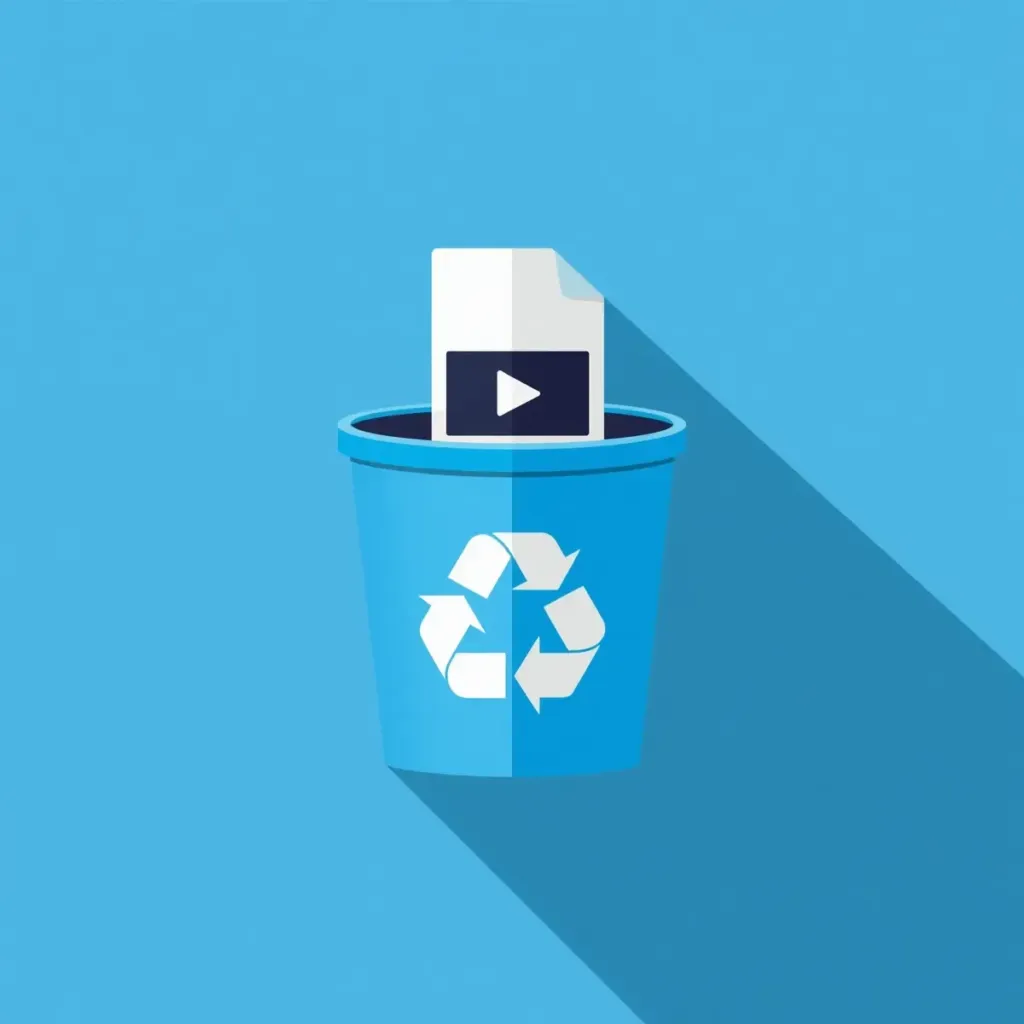 Restaurar un video desde la papelera de reciclaje en Windows