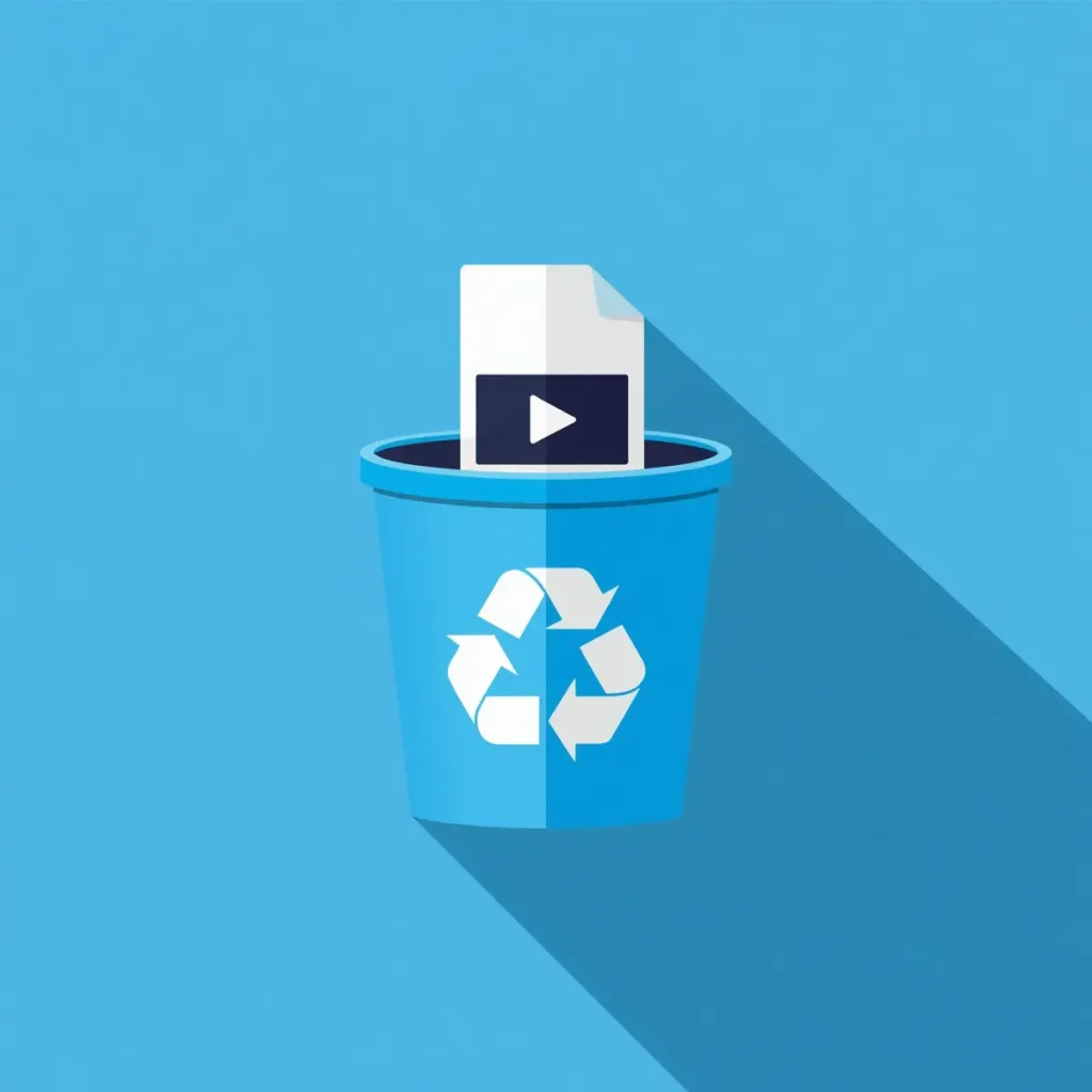Restaurar un video desde la papelera de reciclaje en Windows