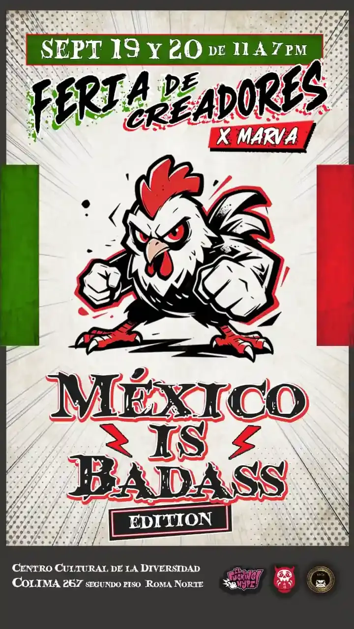 Cartel oficial Feria de creadores el fucking hype